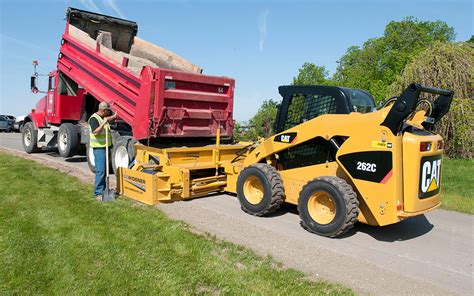 skid steer paving attachment|shouldering attachment for skid steer.